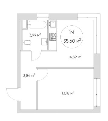 Квартира в ЖК N' ICE LOFT