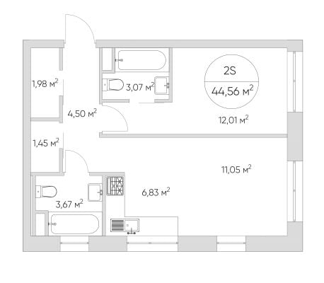 Квартира в ЖК N' ICE LOFT