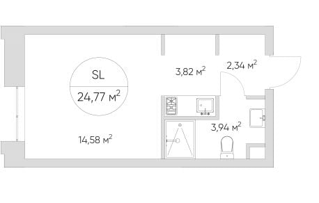 Квартира в ЖК N' ICE LOFT