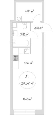 Квартира в ЖК N' ICE LOFT