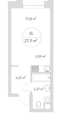 Квартира в ЖК N' ICE LOFT