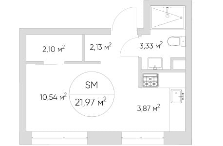 Квартира в ЖК N' ICE LOFT