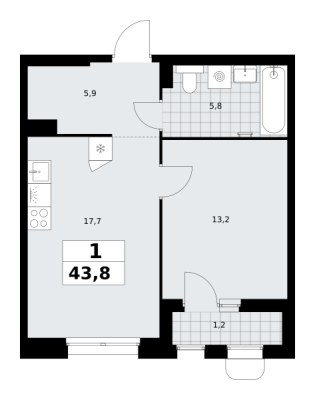 Квартира в ЖК Прокшино (Сосенское)