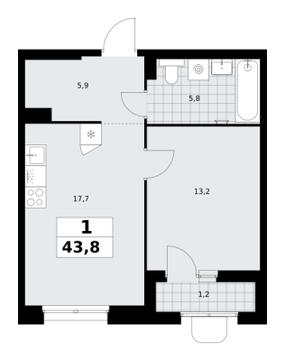 Квартира в ЖК Прокшино (Сосенское)