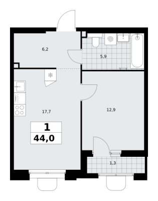 Квартира в ЖК Прокшино (Сосенское)