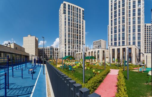 Прогулочные зоны в ЖК RedSide