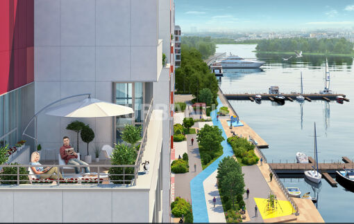 Фасад жилого комплекса River Park