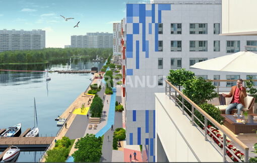 Прогулочная зона в ЖК River Park
